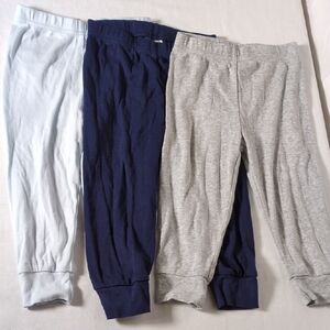 Kids' Soft Joggers Trio - Light Blue, Navy, and Gray